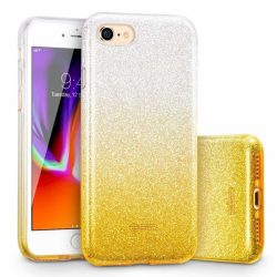Glitter Case Samsung Galaxy A71 hátlap, tok, ezüst-arany