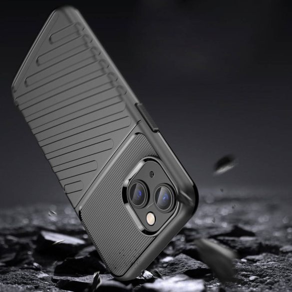 Armored Thunder iPhone 14 Plus ütésálló hátlap, tok, fekete