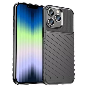   Armored Thunder iPhone 14 Pro Max ütésálló hátlap, tok, fekete