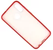 Glitter Case Red Flower Samsung Galaxy A50 hátlap, tok, piros