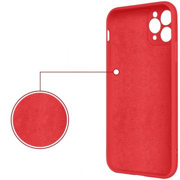 Silicone Ring Magnetic iPhone 11 Pro hátlap, tok, piros