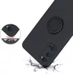Silicone Ring Magnetic Samsung Galaxy A72 4G/5G hátlap, tok, fekete