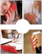 Silicone Ring Magnetic Samsung Galaxy A72 4G/5G hátlap, tok, piros