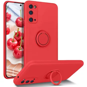   Silicone Ring Magnetic Xiaomi Redmi Note 10/10S hátlap, tok, piros