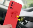 Silicone Ring Magnetic Xiaomi Redmi Note 10/10S hátlap, tok, piros