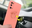 Silicone Ring Magnetic Xiaomi Redmi Note 10/10S hátlap, tok, rózsaszín