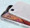 Glitter Case Samsung Galaxy S20 Plus hátlap, tok, ezüst