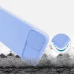 Silicone Lens Samsung Galaxy A72 4G/5G hátlap, tok, világoskék