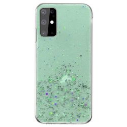   Sequins Glue Glitter Case Samsung Galaxy S10e hátlap, tok, zöld
