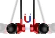 Kaku Magnetic Sports KSC-447 Wireless, Bluetooth vezeték nélküli headset, fülhallgató, piros