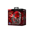 Kaku KSC-586 Led RGB Gaming vezetékes fejhallgató mikrofonnal, 2X 3.5mm jack+ USB vezetékes fejhallgató, fekete-piros