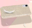 Glitter Case Samsung Galaxy A30 hátlap, tok, arany