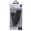 UNIQ book Journa iPhone 12/12 Pro 6,1" oldalra nyíló tok, sötétszürke
