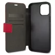US Polo USFLBKP12SPUGFLRE iPhone 12 mini 5,4" oldalra nyíló tok Polo Embroidery Collection, piros