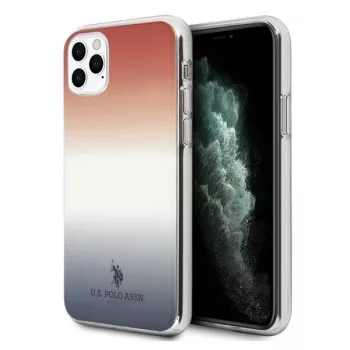   US Polo hátlap, tok USHCN58TRDGRB iPhone 11 Pro Gradient Pattern Collection, kék-piros