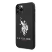 US Polo hátlap, tok USHCN65SLHRBK iPhone 11 Pro Max Silicone Collection, fekete