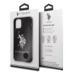 US Polo hátlap, tok USHCN65SLHRBK iPhone 11 Pro Max Silicone Collection, fekete