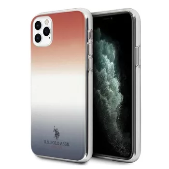   US Polo hátlap, tok USHCN65TRDGRB iPhone 11 Pro Max Gradient Pattern Collection, kék-piros
