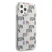 US Polo hátlap, tok USHCP12MPCUSPA6 iPhone 12/12 Pro 6,1" Logo Mania Collection, fehér