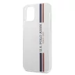 US Polo hátlap, tok USHCP12MPCUSSWH iPhone 12/12 Pro 6,1" Tricolor Collection, fehér