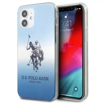   US Polo hátlap, tok USHCP12SPCDGBL iPhone 12 mini 5,4" Gradient Collection, színes, kék