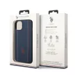 US Polo hátlap, tok USHCP14MPFAV iPhone 14 Plus 6.7" blue Leather Stitch, sötétkék