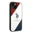 US Polo hátlap, tok USHCP14SPSO3 iPhone 14 6.1" Tricolor Embossed, fehér
