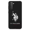 US Polo hátlap, tok USHCS21SSLHRBK Samsung Galaxy S21 G991 Silicone Logo, fekete