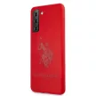 US Polo hátlap, tok USHCS21SSLHRTRE Samsung Galaxy S21 G991 Silicone On Tone, piros