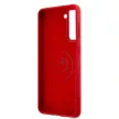 US Polo hátlap, tok USHCS21SSLHRTRE Samsung Galaxy S21 G991 Silicone On Tone, piros