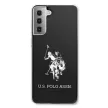 US Polo hátlap, tok USHCS21STPUHRBK Samsung Galaxy S21 G991 Shiny Big Logo, fekete