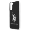 US Polo hátlap, tok USHCS21STPUHRBK Samsung Galaxy S21 G991 Shiny Big Logo, fekete