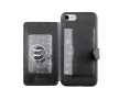 Uunique iPhone 7/8 Multi Pocker Rear Design Hard Shell hátlap tok, fekete