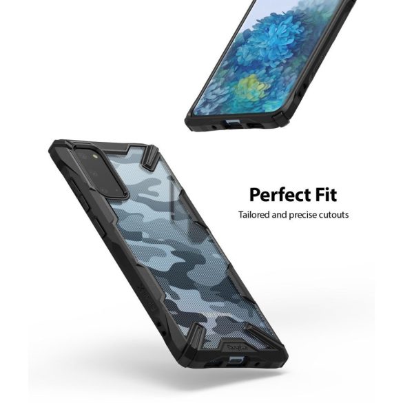 Ringke Fusion X Samsung Galaxy S20 hátlap, tok, mintás, fekete