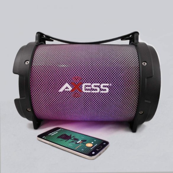 Zizo Axess Bluetooth 2.1 Speaker, hordozható bluetooth hangszóró, Subwoofer, Sd kártya, usb, aux-in, fekete