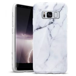   Zizo Marble Samsung Galaxy S8 hátlap, márvány mintás, fehér
