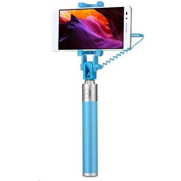 Huawei Honor AF11 mini vezetékes Selfie Stick, szelfi bot, 66cm, kék