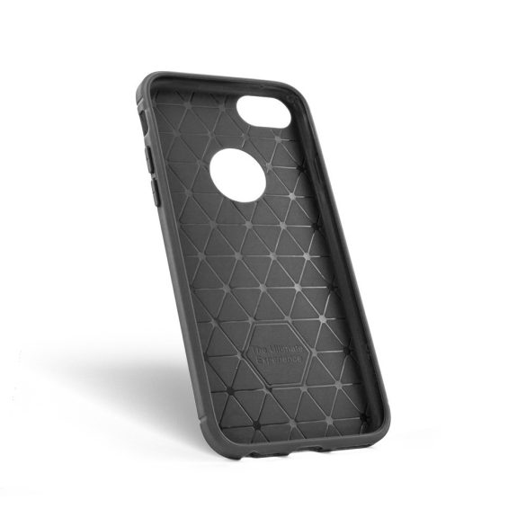 Back Case Carbon Flexi LG K10 (2017) hátlap, tok, szürke