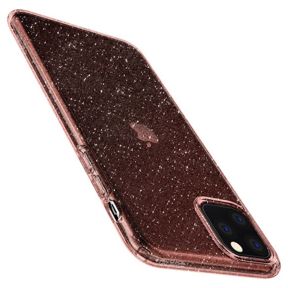 Spigen Liquid Crystal Glitter iPhone 11 Pro Max hátlap, tok, rózsaszín