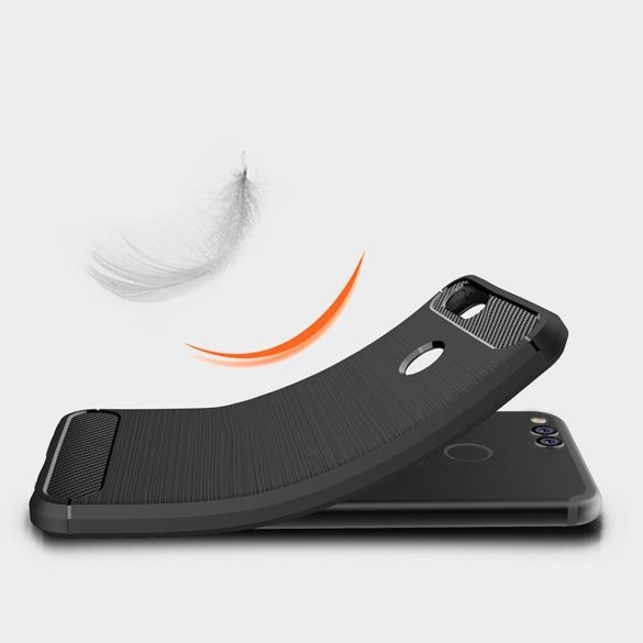 Carbon Case Flexible Honor 7X hátlap, tok, fekete