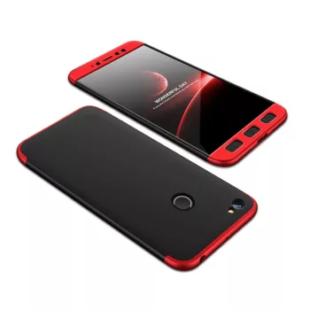   Full Body Case 360 Xiaomi Redmi Note 5A Prime hátlap, tok, fekete-piros