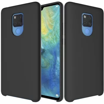   Silicone Flexible Rubber Huawei Mate 20 szilikon hátlap, tok, fekete